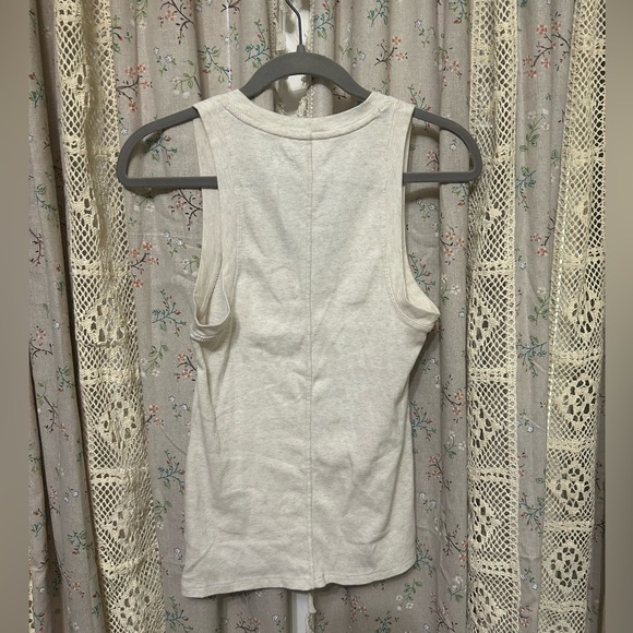 Aerie Tuck It In Tank Top Oatmeal Size Medium - Picture 4 of 5
